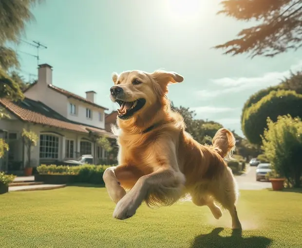 Ein ausgelassener Hund kann einen teuren Haftpflichtschaden verursachen.